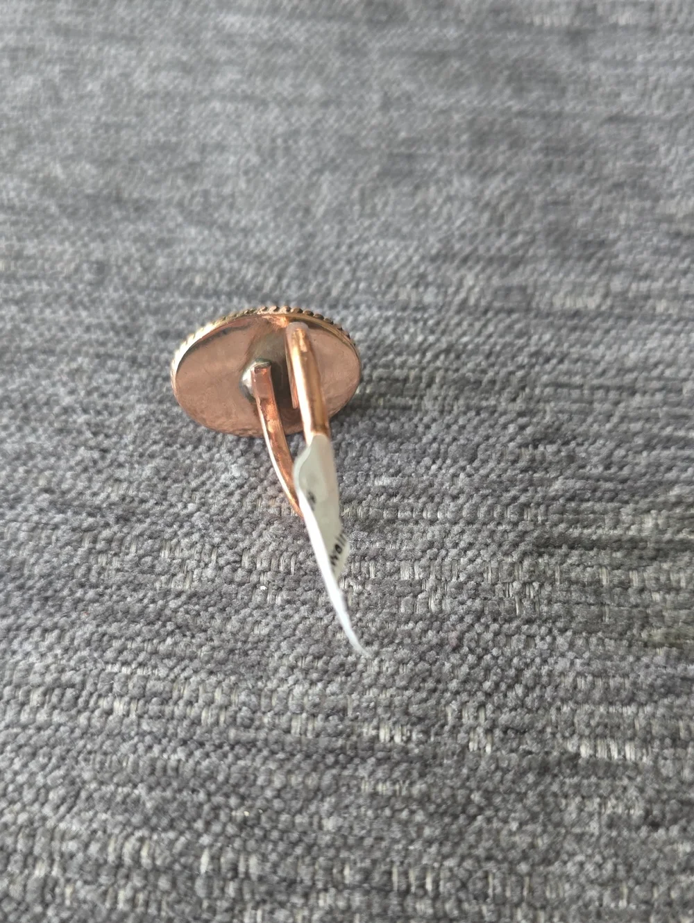 Copper~Pink Mohave TQ Stone Ring~Adjustable~NWT